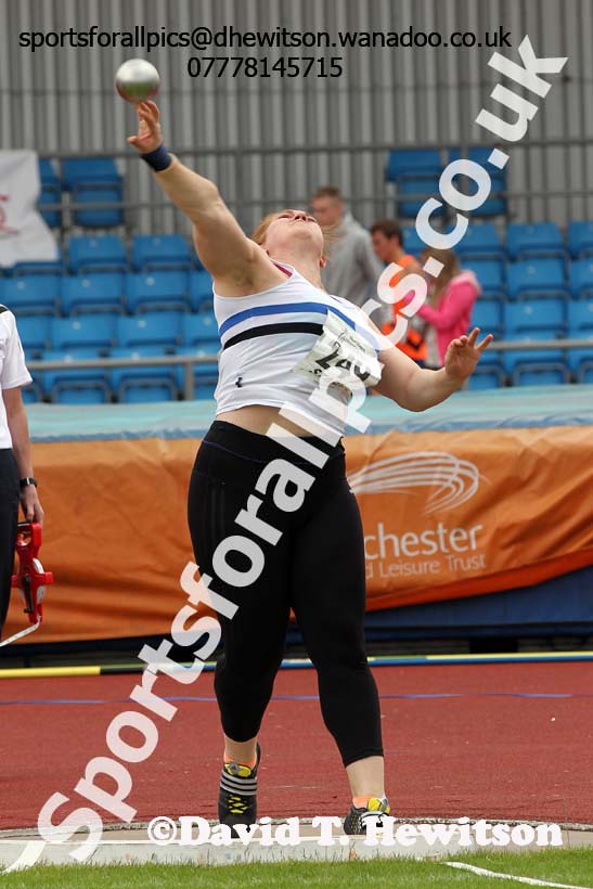 Womens  senior shot putt, Northern Senior and Under-20s Track and Field Champs., Manchester. Photo: David T. Hewitson/Sports for All Pics